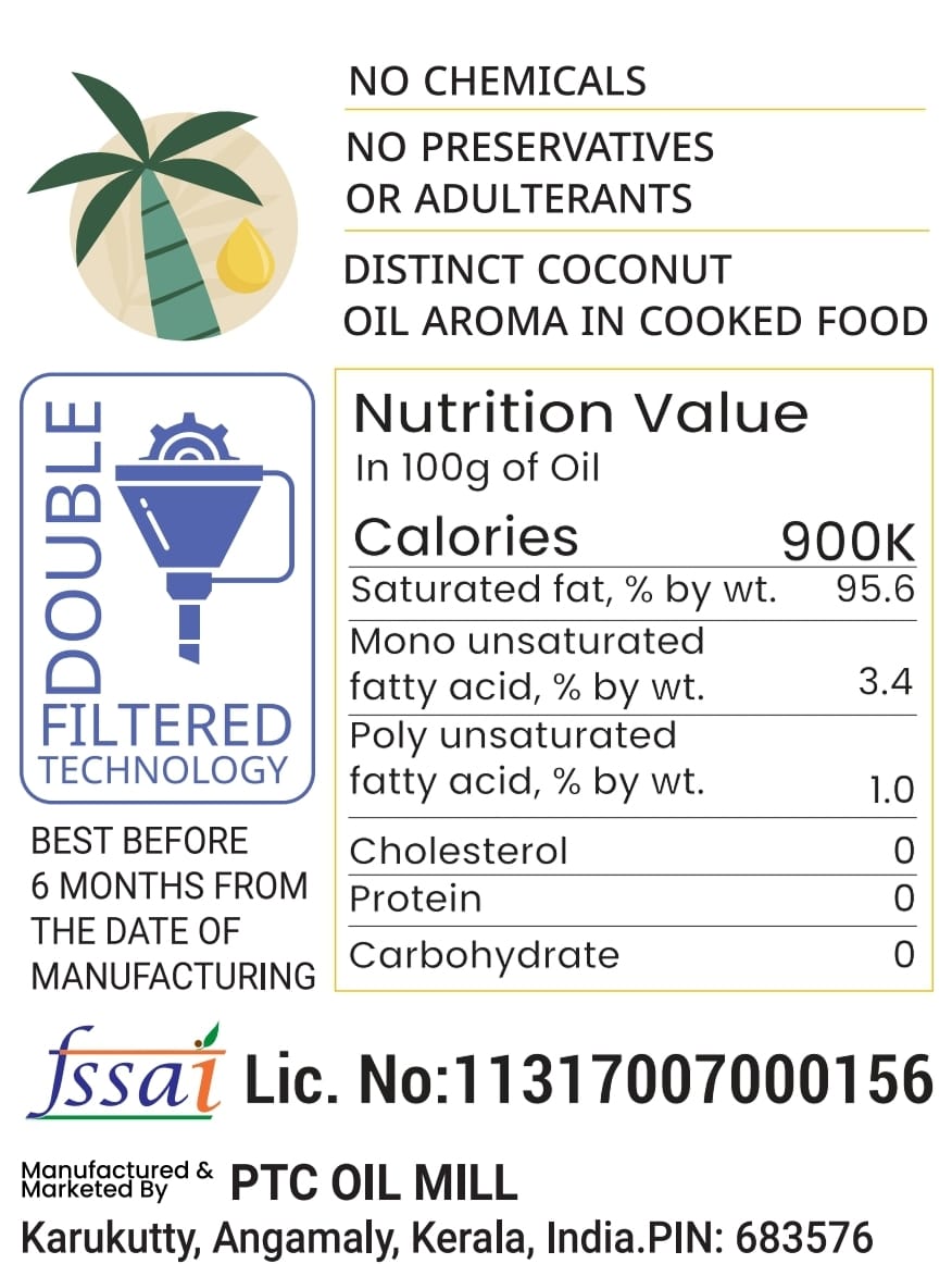 100% Natural Cold Pressed Coconut Oil