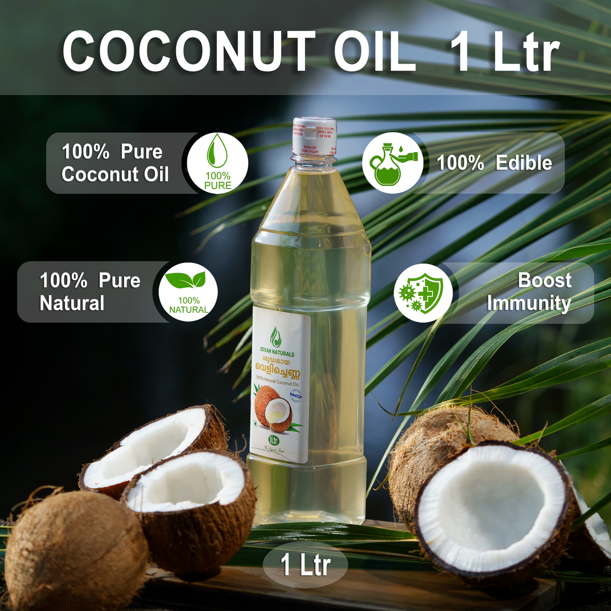 100% Natural Cold Pressed Coconut Oil