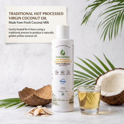 Hot Processed Virgin Coconut Oil 200ml (ഉരുക്കു വെളിച്ചെണ്ണ)